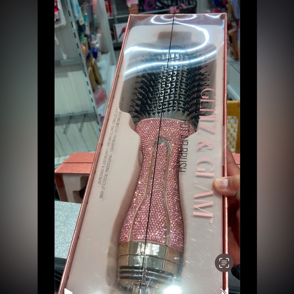 Glitz and glam Pink rhinestone hot air brush LIMITED EDITION - Picture 3 of 3